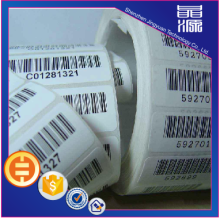 Custom Barcode Code Security Label Sticker