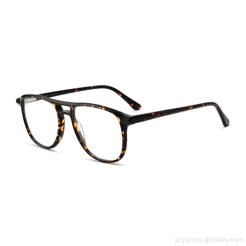 Novo rosto de óculos clássicos de moldura preta de moda acetato de material óculos