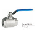 Válvula de bola de acero inoxidable CK-C2079 1/4 &quot;-4&quot; 1000wog