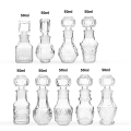 Mini de luxo de 50 ml de relevo de vidro de decanter