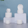White Plastic Cream Jar Empty Face Cream Jar