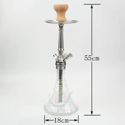 New design shishabar SS hookahs smoke pipe narguile stainless steel hookah shisha