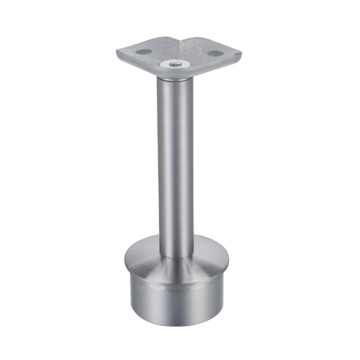 Railing glass fittings and stair/stair railing supports