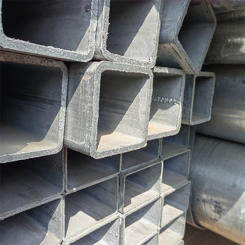 Q235 HOLLOW SECTION GALVANIZED IRON SQUARE STEEL PIPE