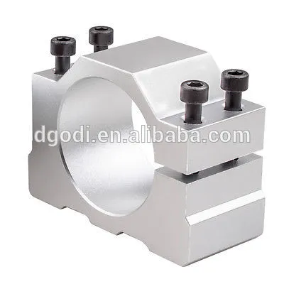 cnc milling aluminum motor mount of tube clamp