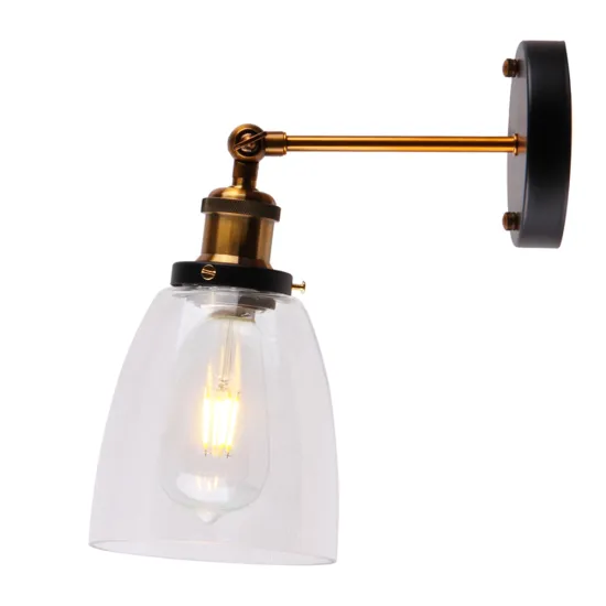 Glass Wall Light Antique Balcony Edison Bulb Lamps