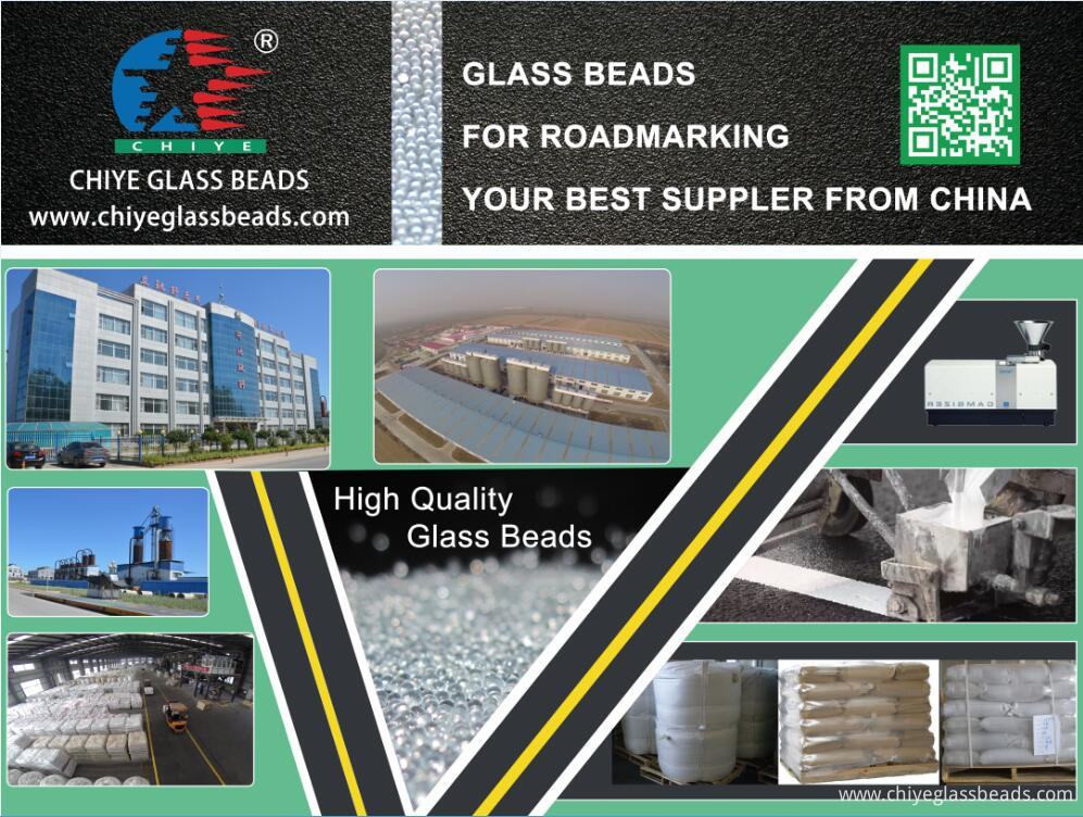 Chiye high quality reflective glass beads for roadmarking