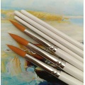 High quality nylon oil acrylic watercolor painting brush