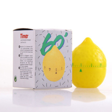 Lemon-Shaped Mechanical Timer for Kitchen and Home Use