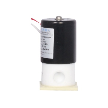 Yongchuang YCFP11 PTFE απομονωμένη ηλεκτρομαγνητική βαλβίδα: 12V/24VDC, ανθεκτική στη χημική ουσία για επιθετικά μέσα