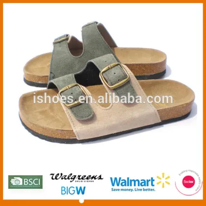 2015 high quality cheap price men outdor casual cork slippers cheap wholesale