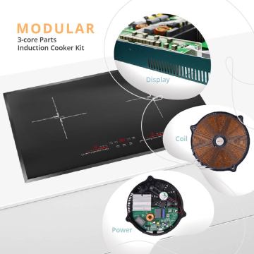 4000W Double Electric Induction Stove - Built-in 2 Burner Induction Cooker