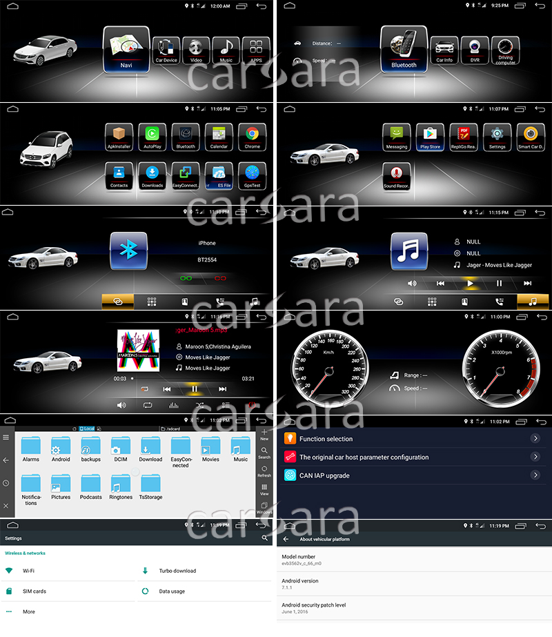Andriod 7.1 2G RAM display for benz C  W204 W205 GLC 08-14 UI