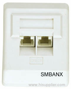 2-Port Netzwerk Rj45 Face Plate Outlet