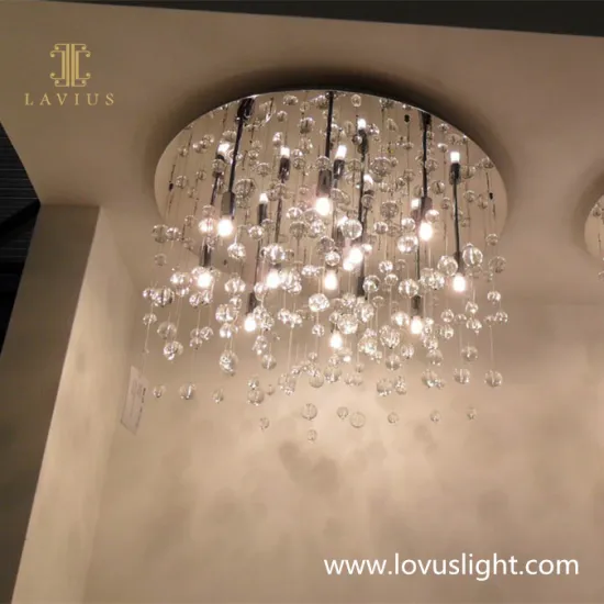 Small house villa custom white light luxury small decorative crystal chandelier