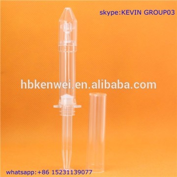 goods in stock tall thin PETG mask syringe bottle 1ml 3ml 8ml customized logo