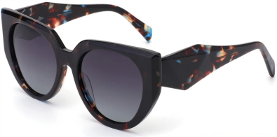 C3 Acetate Glasses Frame Tortoiseshell Blue Brown