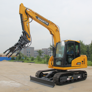 CNCMC shantui se85 8 ตันขุดพร้อมจับไม้