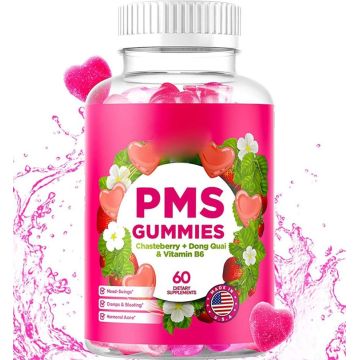 PMS Gummies Balance hormonal Relevento Menstrual de mujeres Dolor