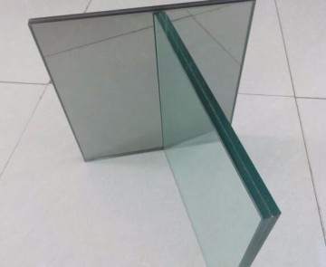 Tempered acid etched colored glass for dining table