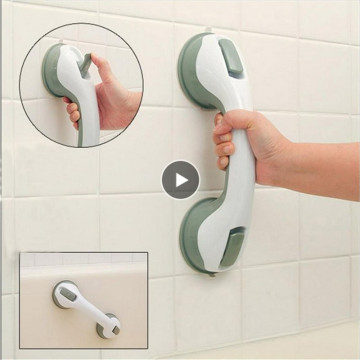2pcs Grip Handle Bathroom Shower Tub Suction Cups Grab Bar Safety Handlebar Bracket Strong Grab Bar Bracket Bar Support