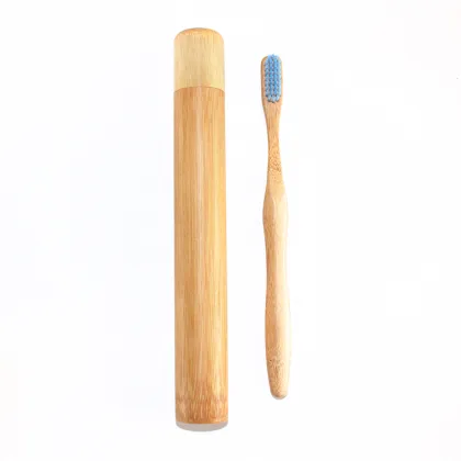 Ergonomic Toothbrush Green Bamboo Toothbrush