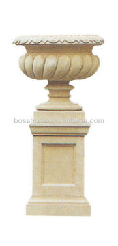 Garden pots wholesale carving flower pot base