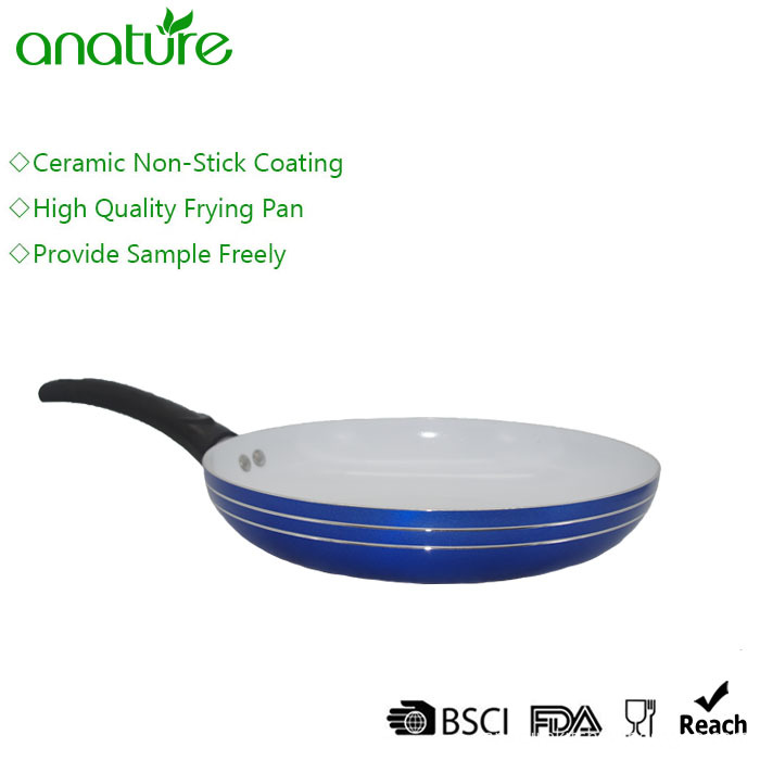 Blue Pressed Nonstick Induction Bottom Frypan