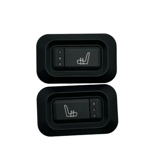 3-Speed Car Seat Heating Switch - Single Seat Heater Outer Square Inner Circle Design