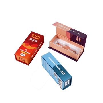 Scatola di carta per imballaggio con penna Vape CBD con magnete personalizzato