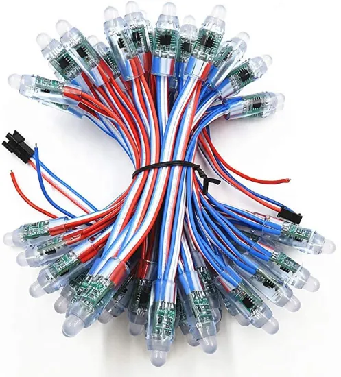 5V 12mm WS2811 Full Color RGB LED Pixel Module Light - 50 Nodes for Advertising or Christmas Decoration