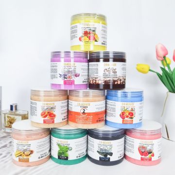 Organic Whitening Body Scrub with Vitamin C and Sea Salt for Deep Clean and Moisturizing