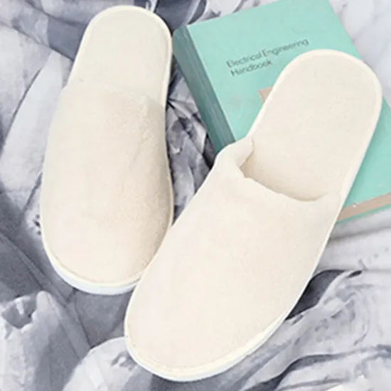Women Men Slippers Salon Club Guest Wear Soft Indoor Coral Velvet Hotel Home Washable Disposable Non-Slip