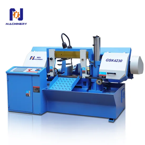 Small Angle Metal Band Saw Machine CNC GSK4230