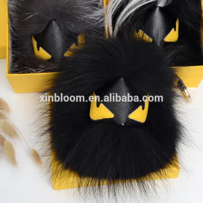 small demon devil monster fur bag car plush doll hanging key-chain pendant