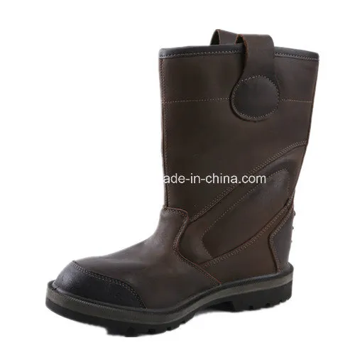 Men′s Leather Steel Toe Work Boots