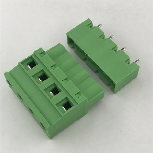 Conector de bloque de terminales enchufable PCB vertical de paso de 7,62 mm