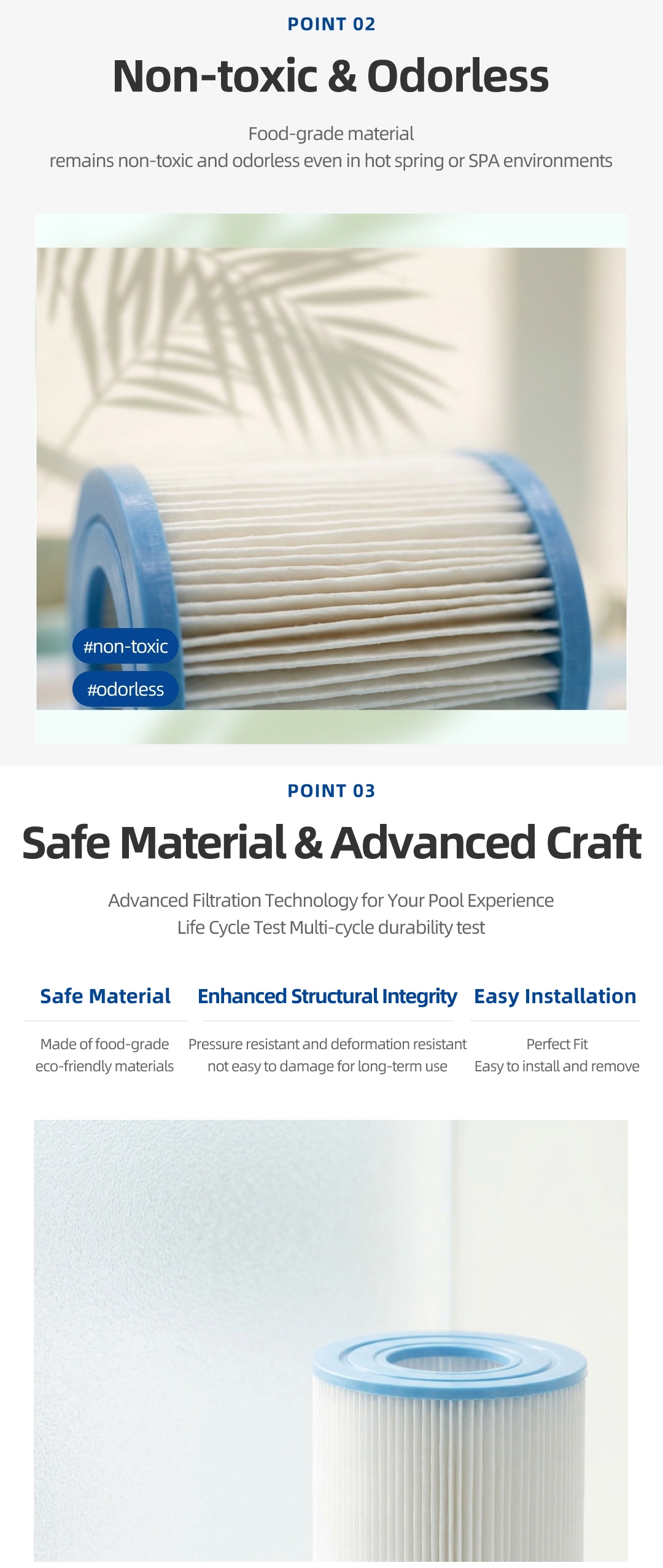 3.Swimming Pool Filter Cartridge Detail Page