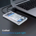 Enclosure Hard Disk Drive Case 2.5 Inch SSD/HDD