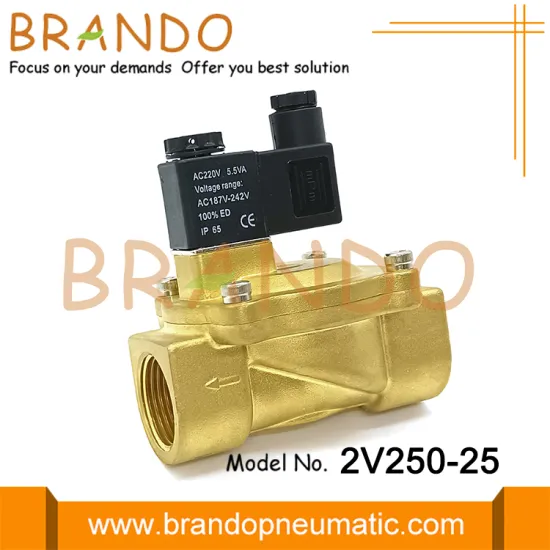 2V250-25 1'' Airtac Type Brass Solenoid Valve For Water