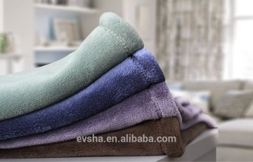 2015 NEW Coral Fleece Blanket With Solid Color