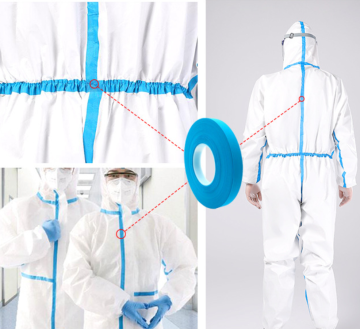 Non-woven seam sealing tape for medical clothings