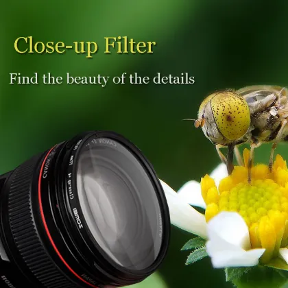Zomei Macro Close-up Lens Filter +1 +2 +3 +4 +8 +10 Optical Glass Camera Filter Enlarging Shooting for Canon Nikon DSLR Camera