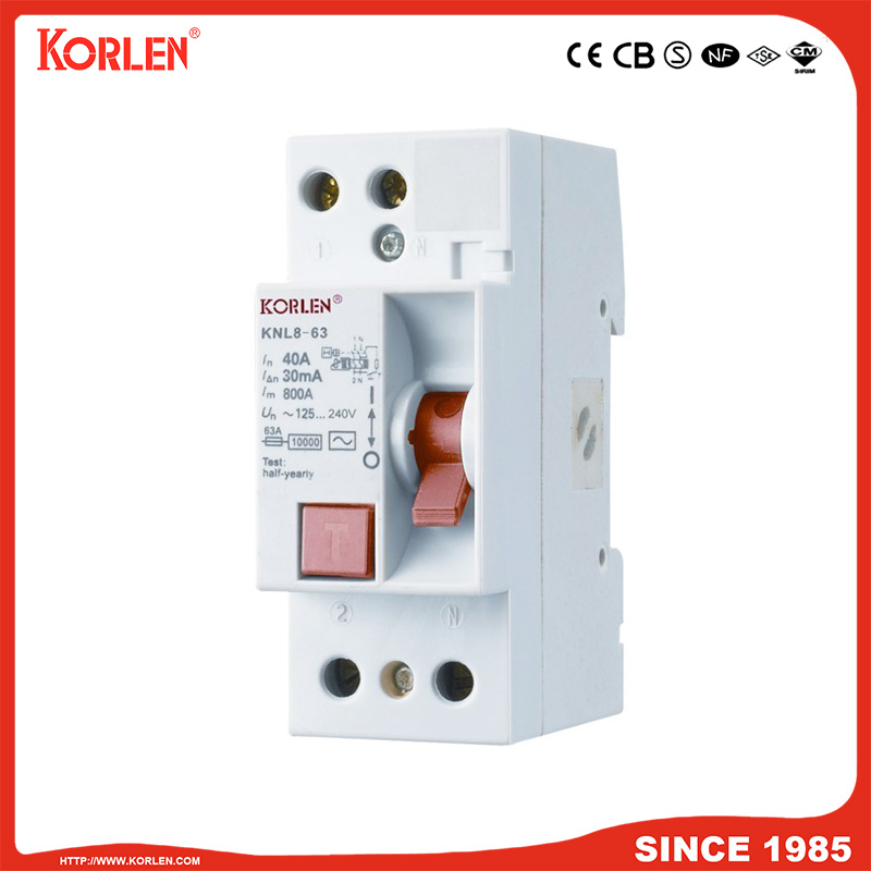 Residual Current Circuit Breaker KNL4-125 125A CE 4P