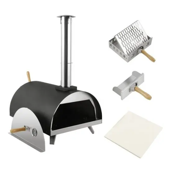 Auplex  Outdoor Portable Steel Pellet Wood Fired Pizza Oven
