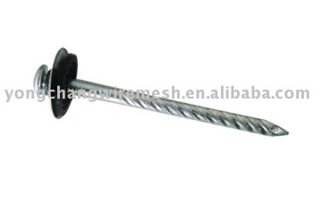 Galvanized or black roofing Nails with flat head
