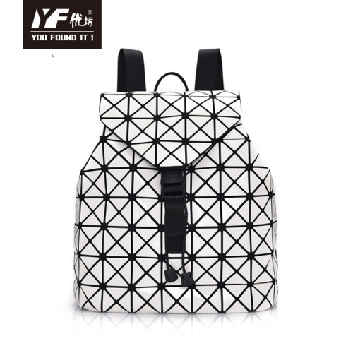 Рюкзак с геометрическим рисунком lingge, модный кожаный рюкзак для женщин
