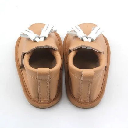 Special Genuine Leather Fish Mouth Summer Kids Sandals