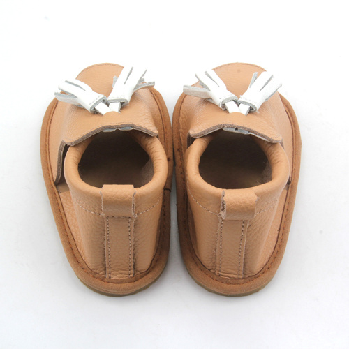 summer girls sandals Special Genuine Leather Fish Mouth Summer Kids Sandals Factory