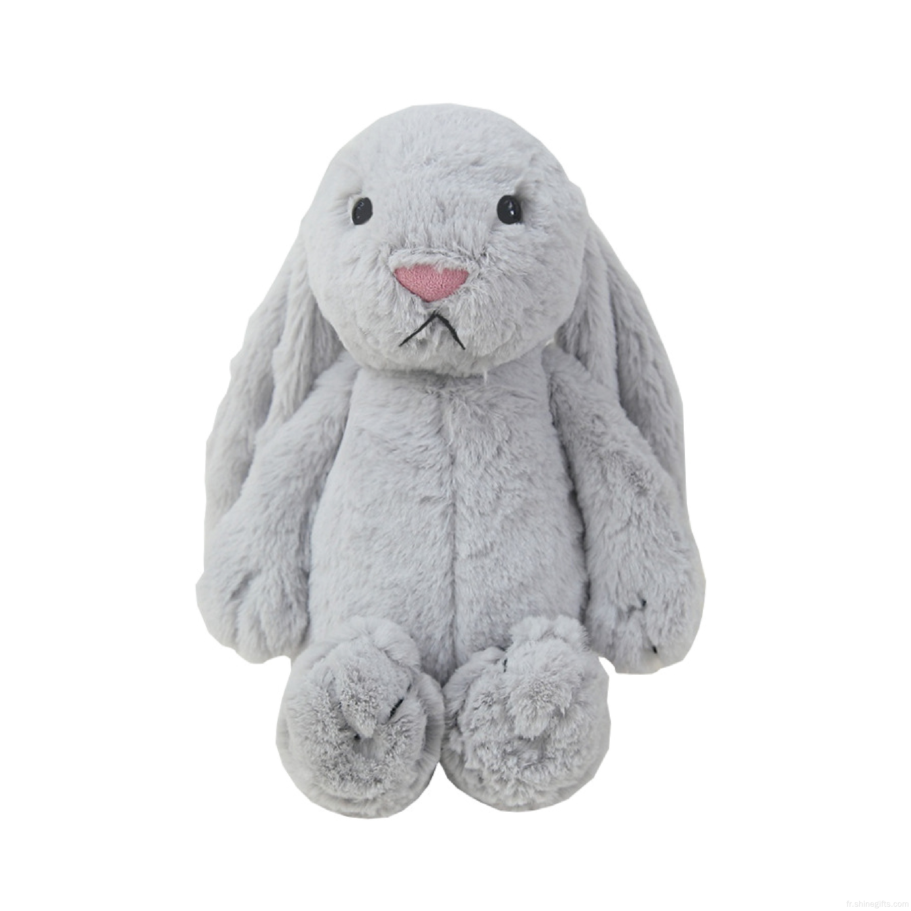 Jouet de lapin coloré en peluche en peluche personnalisée